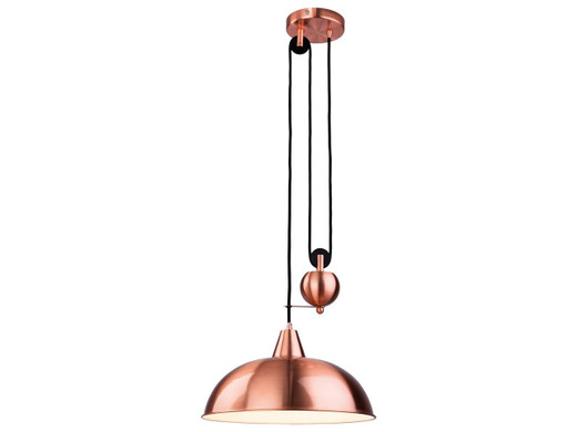 Firstlight Products Century Copper Rise and Fall Pendant Light