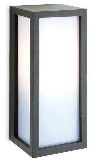 Firstlight Products Warwick Black with Opal Diffuser Wall Light