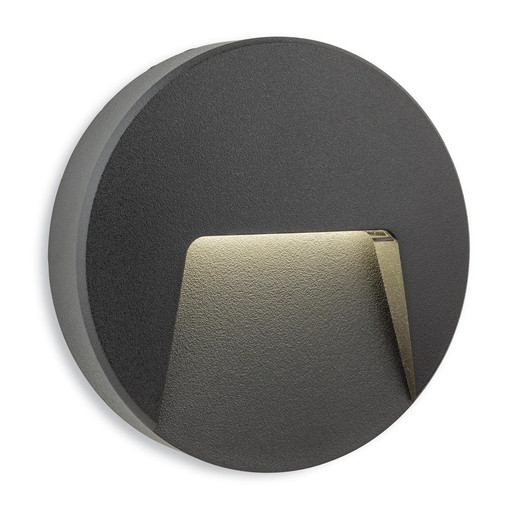 Firstlight Products Golf Graphite LED Resin Wall and Step Light - Round