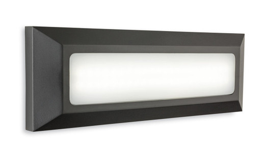 Firstlight Products Shine Graphite with Opal Diffuser LED Resin Wall and Step Light