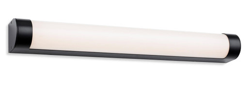 Firstlight Products Lima Black with Opal Diffuser 60cm IP44 LED Wall Light