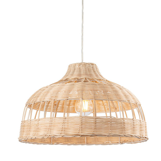 Firstlight Products Rattan Large Natural Pendant Light