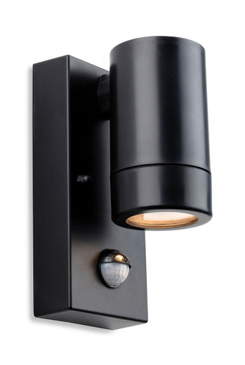 Firstlight Products Ravel Black Resin with PIR Sensor Downward Wall Light