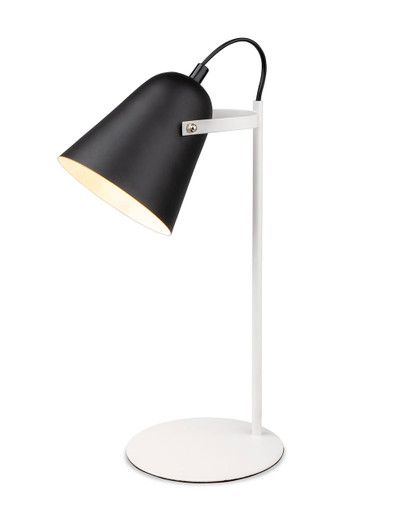 Firstlight Products Bella Black and White Adjustable Task Table Lamp