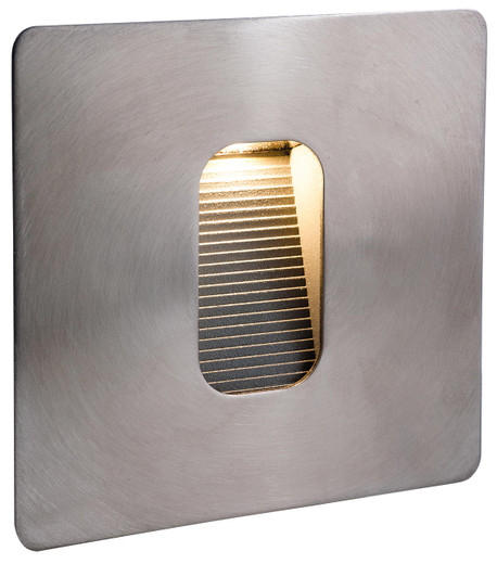 Firstlight Products LED Stainless Steel Square Wall or Step Light