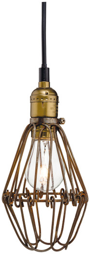 Firstlight Products Arcade Rustic Brown Industrial Pendant Light