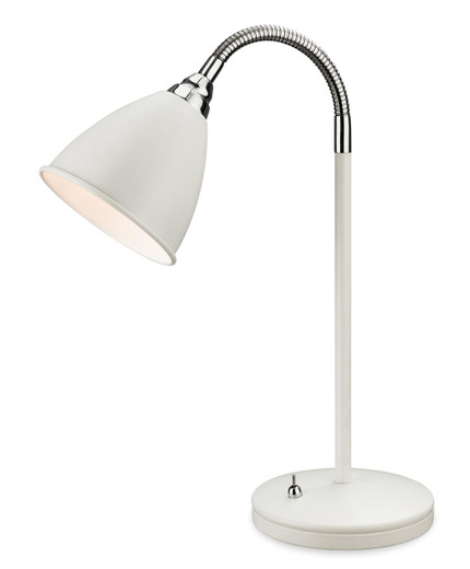 Firstlight Products Bari White with Chrome Adjustable Table Lamp
