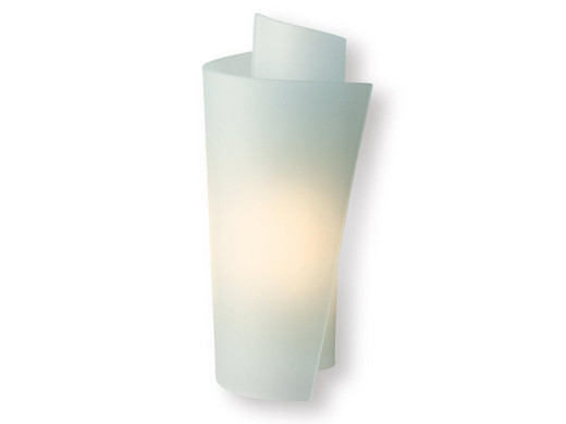 Firstlight Products Vetro Satin Steel with Acid Glass Wall Light