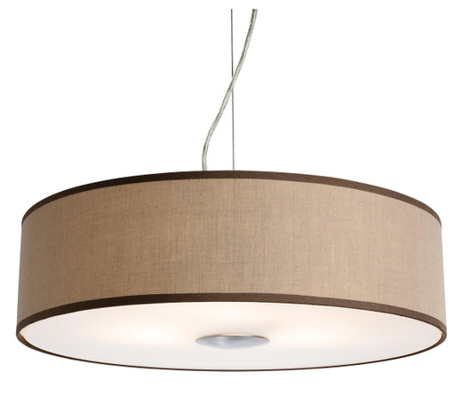 Firstlight Products Madison 3 Light Taupe Shaded Pendant Light