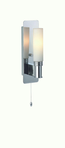 Firstlight Products Spa Chrome with Opal Glass IP44 Wall Light