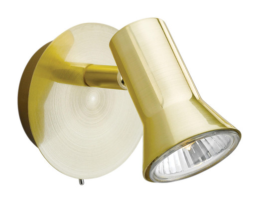 Firstlight Products Magnum Brushed Brass Adjustable Spotlight