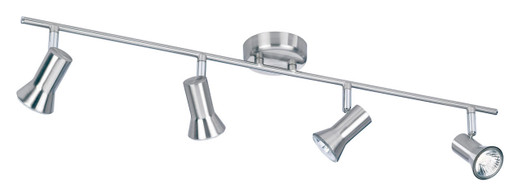 Firstlight Products Magnum 4 Light Brushed Steel Adjustable Bar Spotlight