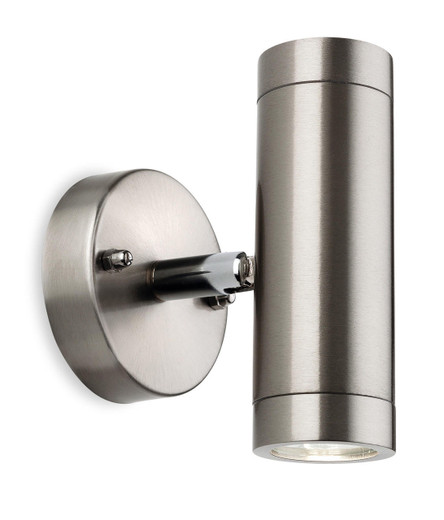 Firstlight Products Sprint 2 light Stainless Steel Adjustable IP65 LED Up and Down Wall Light