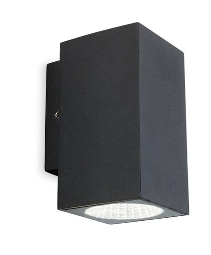 Firstlight Products Dino Graphite Square IP65 LED Wall Light
