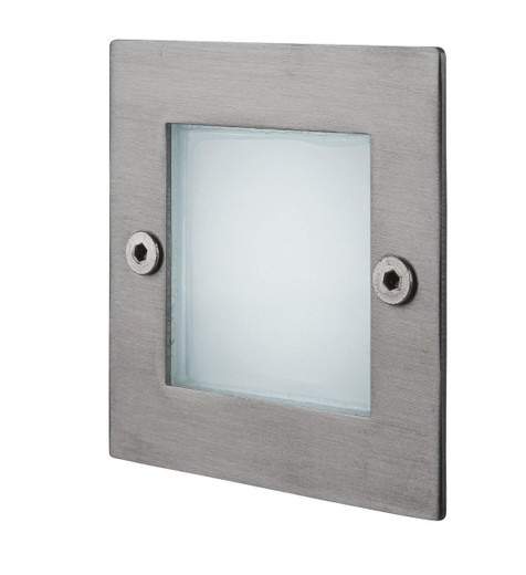 Firstlight Products Stainless Steel Square IP44 LED Wall and Step Light