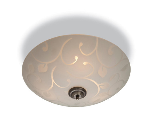 Firstlight Products Sadie 3 Light Opal Glass with Decorative Pattern Semi Flush Ceiling Light
