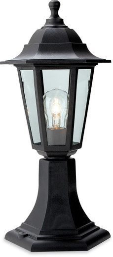 Firstlight Products Malmo Black Resin Lantern IP44 Post Top Light