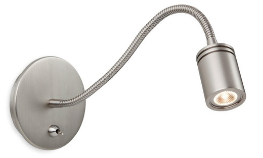 Firstlight Products Ritz Brushed Nickel Flexible LED Wall Light