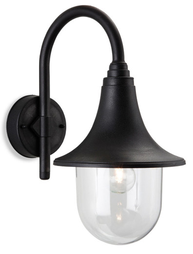 Firstlight Products Astra Black Resin IP44 Wall Light