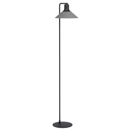 Eglo Lighting Abreosa Black with Grey Floor Lamp