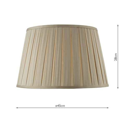 Degas 45cm Faux Silk Tapered Drum Shade Only