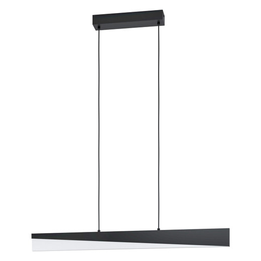 Eglo Lighting Isidro Black with Opal LED Bar Pendant Light