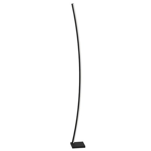 Eglo Lighting Picacha Black with Opal Curved LED Floor Light