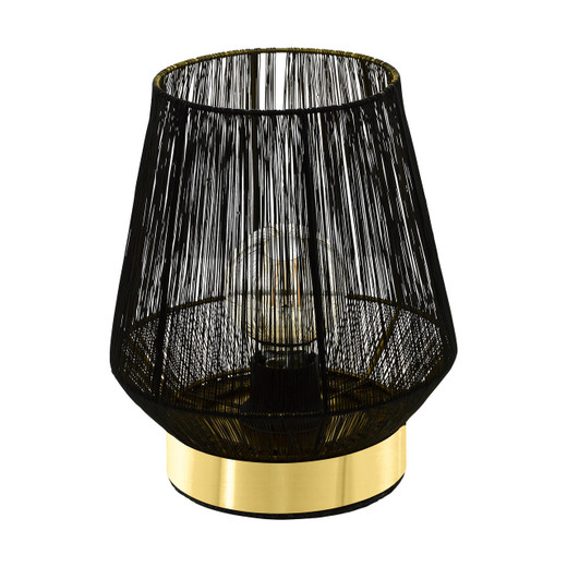 Eglo Lighting Escandidos Black Wire with Brass Table Lamp