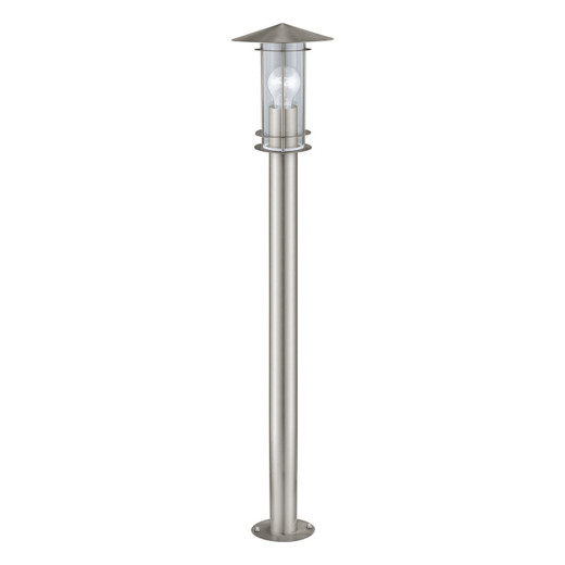 Eglo Lighting Lisio Stainless Steel with Clear Glass 100cm IP44 Bollard