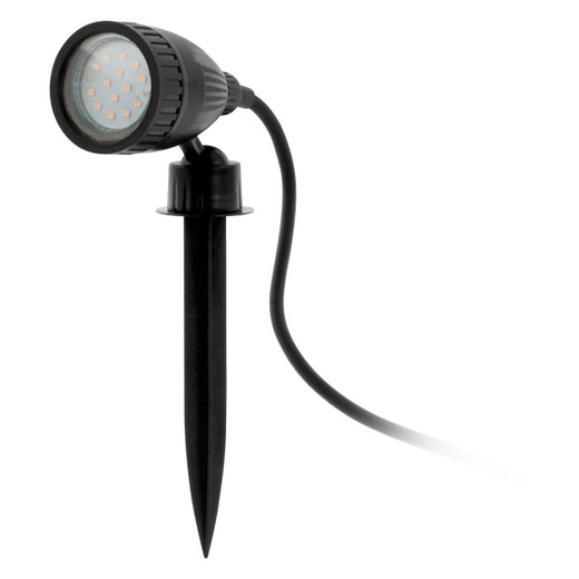 Eglo Lighting Nelma 1 LED Black LED IP44 Spike Spotlight