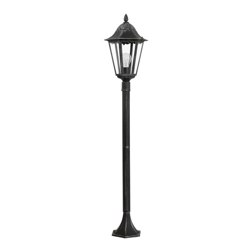 Eglo Lighting Navedo Silver Patina with Clear Glass 120cm IP44 Bollard