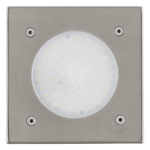 Eglo Lighting Lamedo Stainless Steel with Frosted Glass Square IP65 LED Ground Recessed Light
