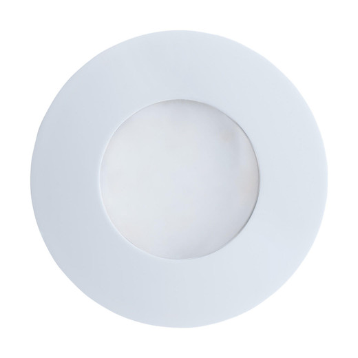 Eglo Lighting Margo White with Forsted Glass Round IP65 LED Ground Recessed Light