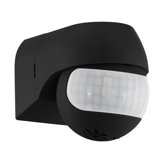 Eglo Lighting Detect Me 1 Black with Sensor IP44 Wall Light