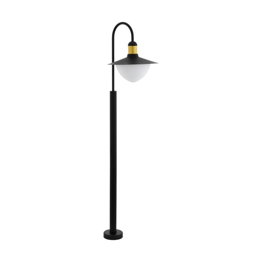Eglo Lighting Sirmione Black with Gold and Opal IP44 Bollard