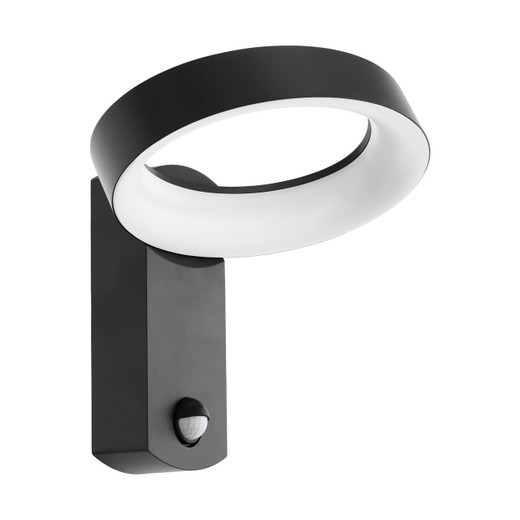 Eglo Lighting Pernate Anthracite with Opal and Sensor IP44 LED Wall Light