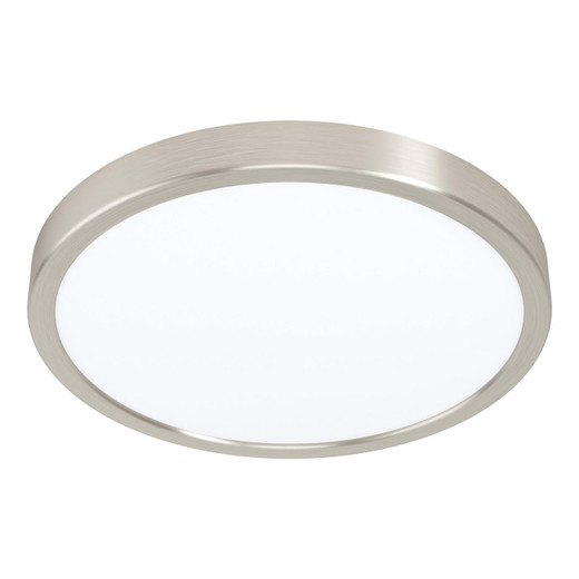 Eglo Lighting Feuva-Z Satin Nickel with Remote Controlled Colour Changing Round 28.5cm IP44 LED Recessed Light