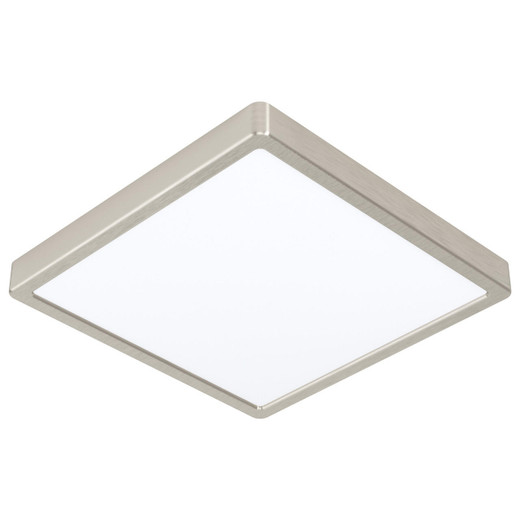 Eglo Lighting Feuva-Z Satin Nickel with Remote Controlled Colour Changing Square 28.5cm IP44 LED Recessed Light