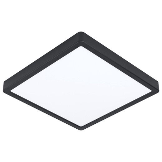 Eglo Lighting Feuva-Z Black with Remote Controlled Colour Changing Square 28.5cm IP44 LED Recessed Light