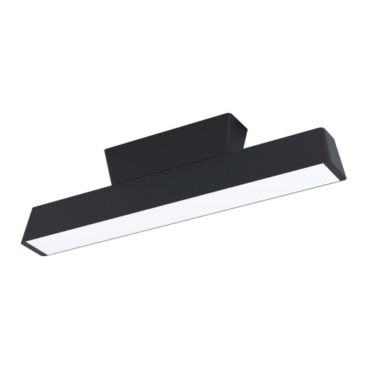 Eglo Lighting Simolaris-Z Black with Opal and Remote Control Colour Changing 47cm IP44 LED Flush Ceiling Light