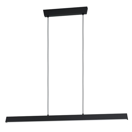 Eglo Lighting Simolaris-Z Black with Opal and Remote Control Colour Changing 120cm IP44 LED Bar Pendant Light