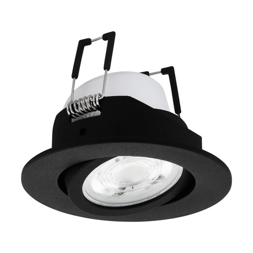 Eglo Lighting Saliceto-Z Black with Remote Controlled Colour Changing Round LED Recessed Light