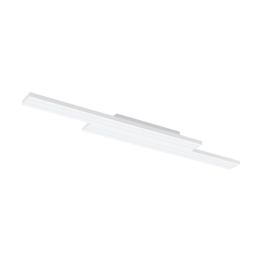 Eglo Lighting Saliteras-Z White with Opal and Remote Control Colour Changing 90.5cm LED Flush Ceiling Light