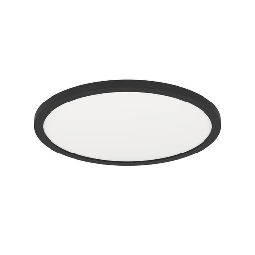 Eglo Lighting Rovito-Z Black Remote Controlled Colour Changing 29.4cm Round LED Flush Ceiling Light