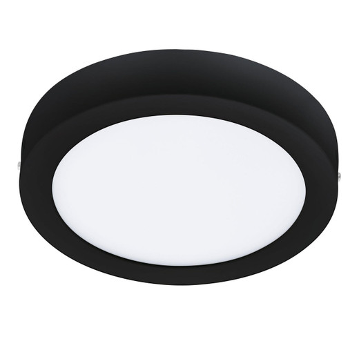 Eglo Lighting Fueva-Z Black with Remote Control Round IP44 LED Flush Ceiling Light