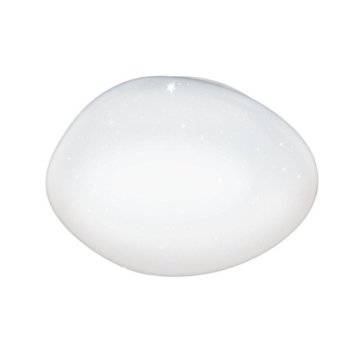 Eglo Lighting Sileras-z White Starry Sky Remote Controlled Color Changing 43cm LED Flush Ceiling Light