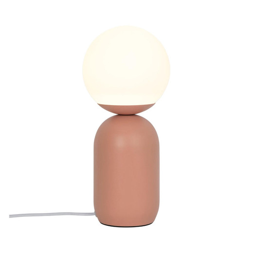 Nordlux Notti Terracotta with Opal Sphere Diffuser Table Lamp