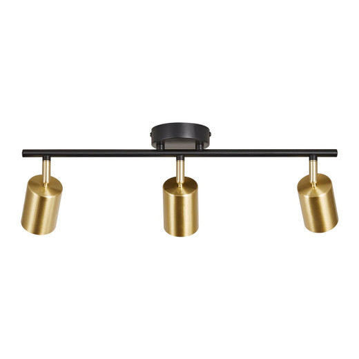 Nordlux Explore 3 Light Satin Brass with Adjustable Diffuser Ceiling Spotlight