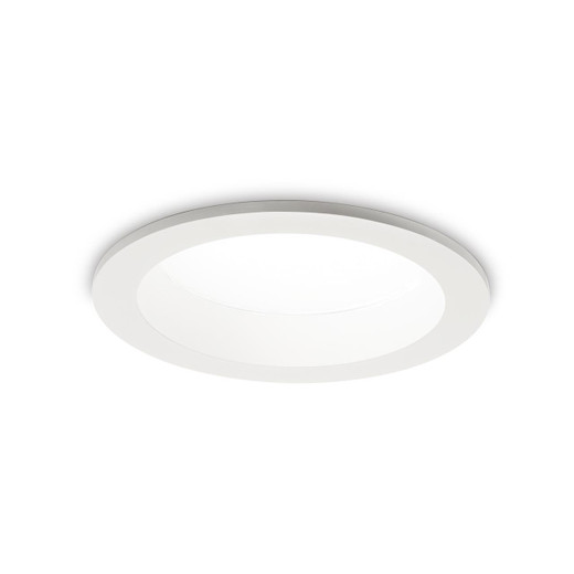 Ideal-Lux Basic Fi Wide White 10W 4000K IP44 Recessed Light 