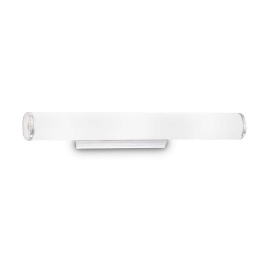 Ideal-Lux Camerino AP4 4 Light White with Opal and Clear Glass Cylinder Wall Light 